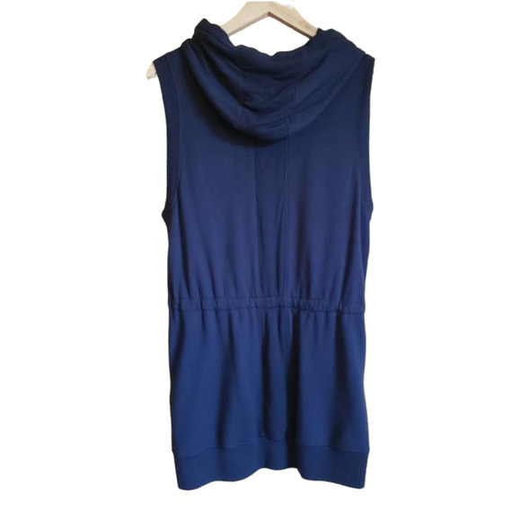 Athleta Womens Lotus Vest Full Zip Navy Modal Blend Sleeveless XSmall - Picture 9 of 10